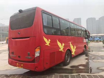 Νέα άφιξης Yutong χειρωνακτική μετάδοση έτους λεωφορείων 2013 επιβατών εμπορικών σημάτων κόκκινη χρησιμοποιημένη