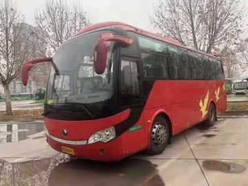 Νέα άφιξης Yutong χειρωνακτική μετάδοση έτους λεωφορείων 2013 επιβατών εμπορικών σημάτων κόκκινη χρησιμοποιημένη