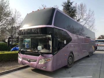 Diesel λεωφορείων και επιβατηγών οχημάτων από δεύτερο χέρι Yutong 63 καθίσματα πορφύρα 2013 ετών LHD