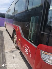 Κόκκινα λεωφορεία Yutong diesel χρησιμοποιημένα LHD 68 καθίσματα με τη χειρωνακτική μετάδοση