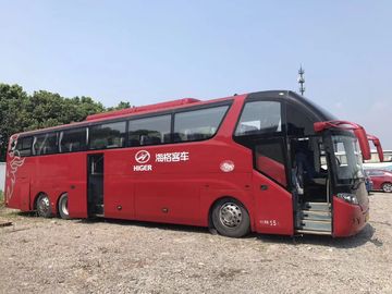 Υψηλότερο κόκκινο ταξίδι 55 καθισμάτων χρησιμοποιούμενο αριστερό έτος οδήγησης 2013 diesel λεωφορείων KLQ6147 επιβατών