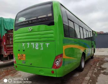 Η αριστερή πλευρά το πράσινο λεωφορείο 35 τουριστών από δεύτερο χέρι ευρο- IV 8045mm καθισμάτων μήκος diesel