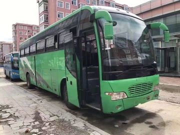 Μπροστινό πράσινο χρησιμοποιημένο τουριστηκό λεωφορείο 51 καθίσματα δύο πόρτες LHD/έτος μηχανών diesel 2010 υποστήριξης RHD