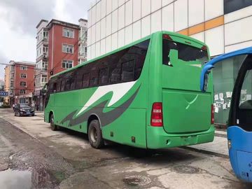Μπροστινό πράσινο χρησιμοποιημένο τουριστηκό λεωφορείο 51 καθίσματα δύο πόρτες LHD/έτος μηχανών diesel 2010 υποστήριξης RHD