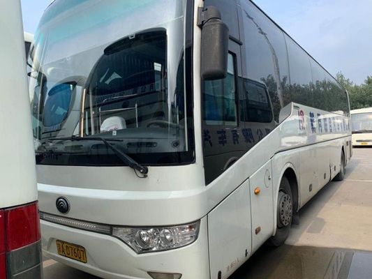 Χρησιμοποιημένο εσωτερικό πολυτέλειας λεωφορείων ταξιδιού 2010 έτους diesel καθισμάτων Yutong ZK6122 51 RHD