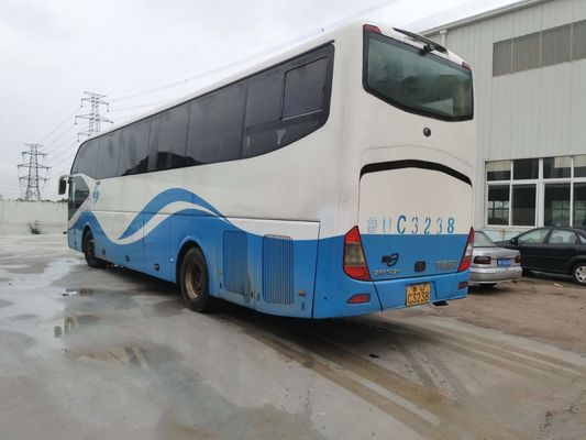 55 καθίσματα 6 ρόδα 6050mm χρησιμοποιημένες Wheelbase Yutong λεωφορείων αριστερές διπλές πόρτες συσκευασίας Drive Nude με τα ABS