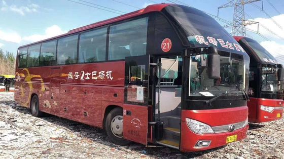 247kw πετρέλαιο diesel 50 καθισμάτων 2015 χρησιμοποιημένα έτος Yutong λεωφορείων Yuchai μηχανών χαμηλά πλαίσια χάλυβα χιλιομέτρου ευρο- ΙΙΙ με το εναλλασσόμενο ρεύμα