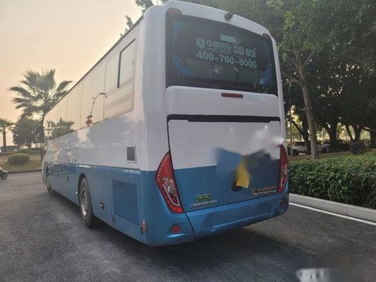 Το χρησιμοποιημένο zhongtong λεωφορείο LCK6119 48 οπίσθια πλαίσια αερόσακων μηχανών yuchai καθισμάτων διπλασιάζει αριστερή κίνηση συσκευασίας πορτών τη nude