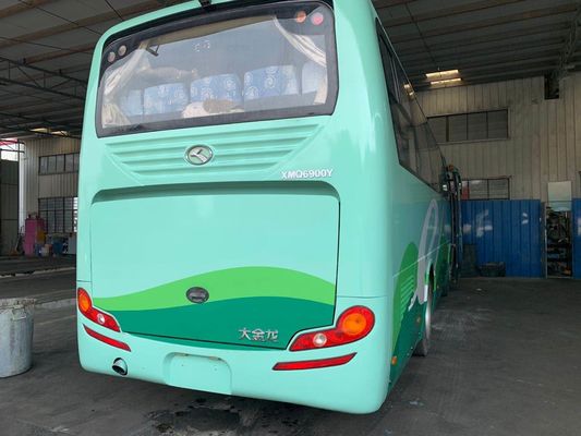 Χρησιμοποιημένα καθίσματα Kinglong XMQ6900 39 τουριστηκών λεωφορείων που αφήνονται την οδήγηση τα ενιαία πλαίσια χάλυβα πορτών χαμηλό χρησιμοποιημένο χιλιόμετρο λεωφορείο επιβατών