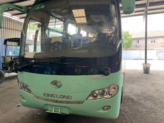 Χρησιμοποιημένα καθίσματα Kinglong XMQ6900 39 τουριστηκών λεωφορείων που αφήνονται την οδήγηση τα ενιαία πλαίσια χάλυβα πορτών χαμηλό χρησιμοποιημένο χιλιόμετρο λεωφορείο επιβατών