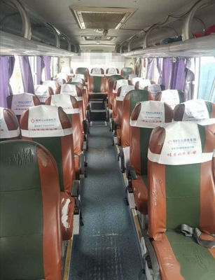Χρησιμοποιημένο τουριστηκό λεωφορείο Yutong ZK6858 34 αναστολή Yuchai 162kw αέρα πλαισίων χάλυβα καθισμάτων