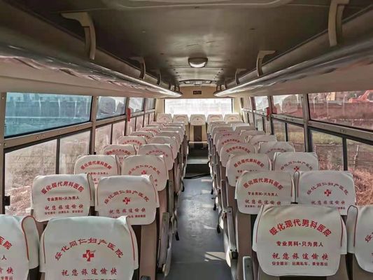 49 καθίσματα χρησιμοποίησαν Yutong ZK6102D χρησιμοποιημένες τις λεωφορείο λεωφορείων λεωφορείων το 2011 μηχανές diesel οδήγησης LHD μηχανών έτους μπροστινές
