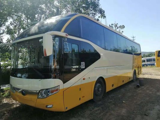 Χρησιμοποιημένο τουριστηκό λεωφορείο ZK6127 61 καθίσματα 2+3 Yutong την οπίσθια μηχανή σχεδιαγράμματος που αφήνεται την οδήγηση EuroIII χαμηλό χιλιόμετρο