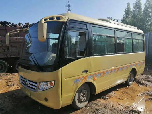 Χρησιμοποιημένο μίνι λεωφορείο Yutong ZK6608 19 καθισμάτων μπροστινή μηχανών αημένη λεωφορείο οδήγηση λεωφορείων χάλυβα χρησιμοποιημένη πλαίσια χαμηλό χιλιόμετρο