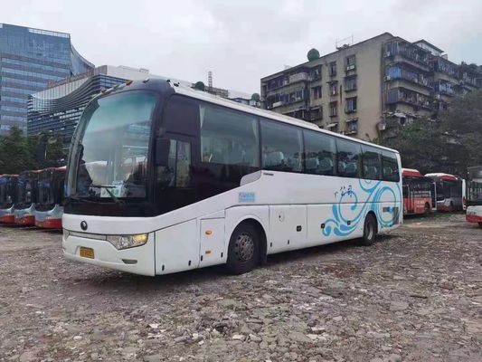 Χρησιμοποιημένο λεωφορείο ZK6122 49 Yutong καθισμάτων χάλυβα πλαισίων διπλή χρησιμοποιημένη πόρτες επιβατών οπίσθια μηχανή Drive WP.10 λεωφορείων αριστερή
