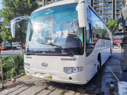 Οι χρησιμοποιημένοι υψηλότεροι πρότυποι KLQ6129 λεωφορείων οπίσθιοι καλοί επιβάτες μηχανών μεταφέρουν 53 οπίσθιο ευρώ ΙΙΙ μηχανών 215kw Weichai καθισμάτων