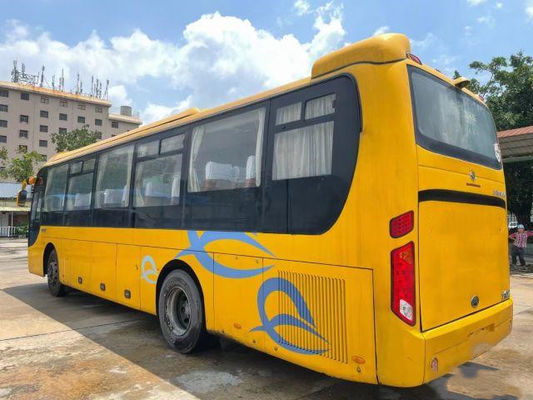 Η χρησιμοποιημένη οπίσθια μηχανή λεωφορείων XMQ6110 Kinglong χρησιμοποίησε τις διπλές πόρτες λεωφορείων λεωφορείων 50 ευρο- IV πλαίσια αερόσακων καθισμάτων