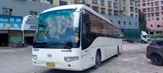 Το χρησιμοποιημένο λεωφορείο πρότυπο KLQ6129 λεωφορείων χρησιμοποίησε το υψηλότερο λεωφορείο 53 καθισμάτων καλό επιβατών χαμηλό χιλιόμετρο πλαισίων χάλυβα πορτών λεωφορείων διπλό