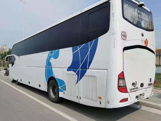 Χρησιμοποιημένο λεωφορείο 55 Yutong οπίσθια μηχανών Weichai καθισμάτων από δεύτερο χέρι πλαίσια χάλυβα πορτών λεωφορείων ZK6127 ενιαία