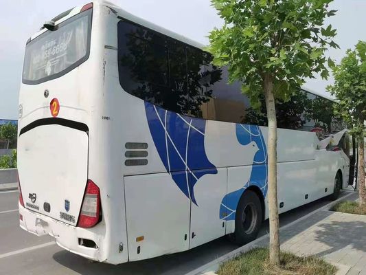 Χρησιμοποιημένο λεωφορείο 55 Yutong οπίσθια μηχανών Weichai καθισμάτων από δεύτερο χέρι πλαίσια χάλυβα πορτών λεωφορείων ZK6127 ενιαία