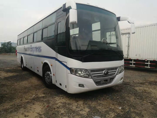 54 καθισμάτων 2014 χρησιμοποιημένο έτος λεωφορείων μπροστινό μηχανών RHD λεωφορείο ZK6112D Yutong οδηγών χρησιμοποιημένο οδήγηση κανένα ατύχημα