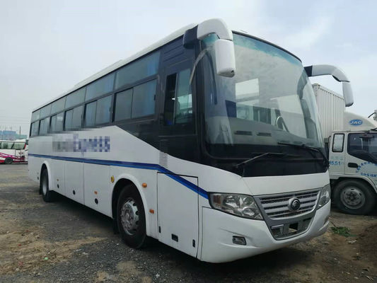 54 καθισμάτων 2014 χρησιμοποιημένο έτος λεωφορείων μπροστινό μηχανών RHD λεωφορείο ZK6112D Yutong οδηγών χρησιμοποιημένο οδήγηση κανένα ατύχημα