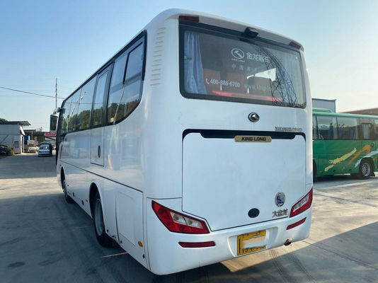 Το χρησιμοποιημένο τουριστηκό λεωφορείο Kinglong XMQ6802 χρησιμοποίησε το λεωφορείο 34 ευρο- 5 πλαίσια χάλυβα μηχανών Yuchai καθισμάτων υψηλά - ποιότητα