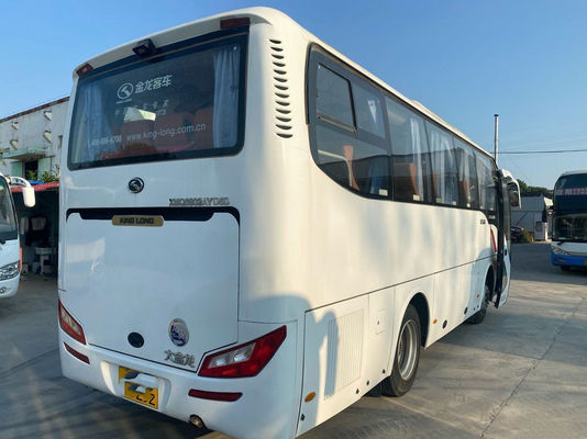 Το χρησιμοποιημένο τουριστηκό λεωφορείο Kinglong XMQ6802 χρησιμοποίησε το λεωφορείο 34 ευρο- 5 πλαίσια χάλυβα μηχανών Yuchai καθισμάτων υψηλά - ποιότητα