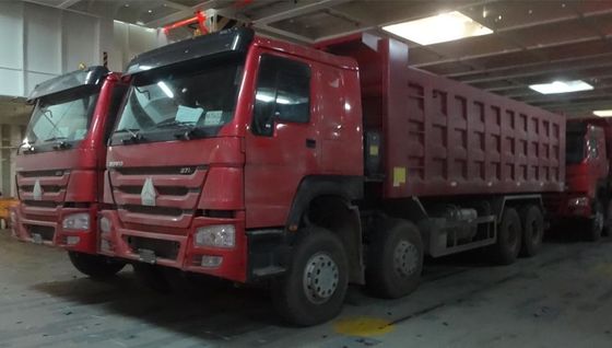 Ολοκαίνουργιο φορτηγό απορρίψεων HOWO 8x4 371HP 25CBM για τη μεταφορά μεταλλείας