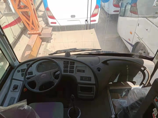 46 καθίσματα χρησιμοποίησαν χρησιμοποιημένο λεωφορείο λεωφορείων Yutong ZK6110 το λεωφορείο 2014 λεωφορείο επιβατών οδήγησης LHD έτους 100km/H