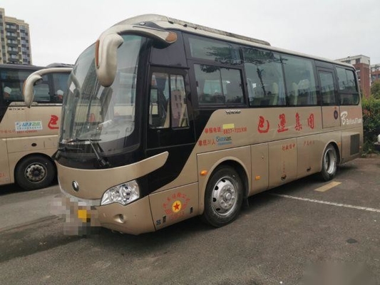 147kw χρησιμοποιημένο λεωφορείο 35 ακτοφυλάκων τουρισμού Yutong αριστερά λεωφορεία επιβατών Drive καθισμάτων