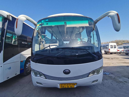 39 χρησιμοποιημένα καθίσματα λεωφορείων χρησιμοποιημένα ZK6879 λεωφορεία μηχανών λεωφορείων LHD οπίσθια στη Βραζιλία Yutong