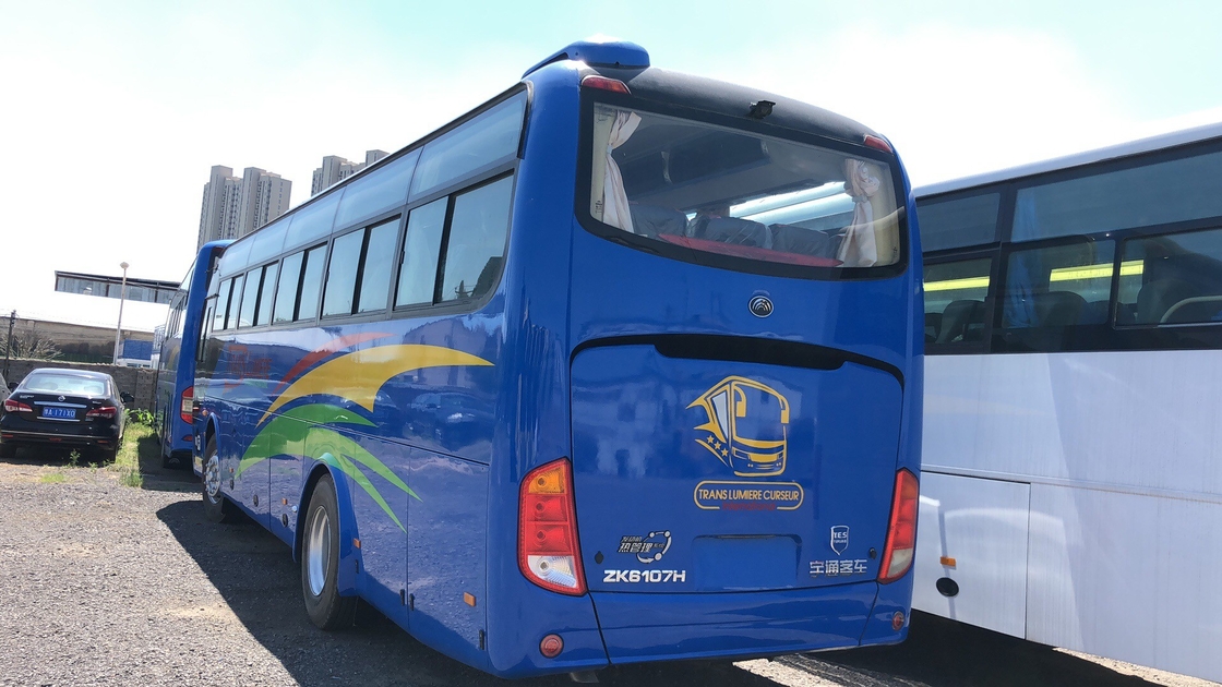 Χρησιμοποιημένο λεωφορείο δύο όχημα 47seats λεωφορείων ZK6107H Yutong μηχανών Raer Rhd πολυτέλειας πορτών
