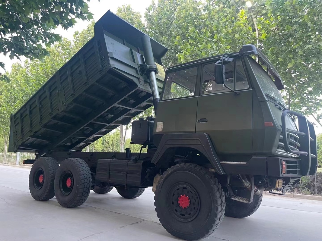 Χρησιμοποιημένο 310hp ισχυρό diesel Tipper Drive καυσίμων πλήρες με 3 διαφορικά κλειδώνει το φορτηγό απορρίψεων 6X6