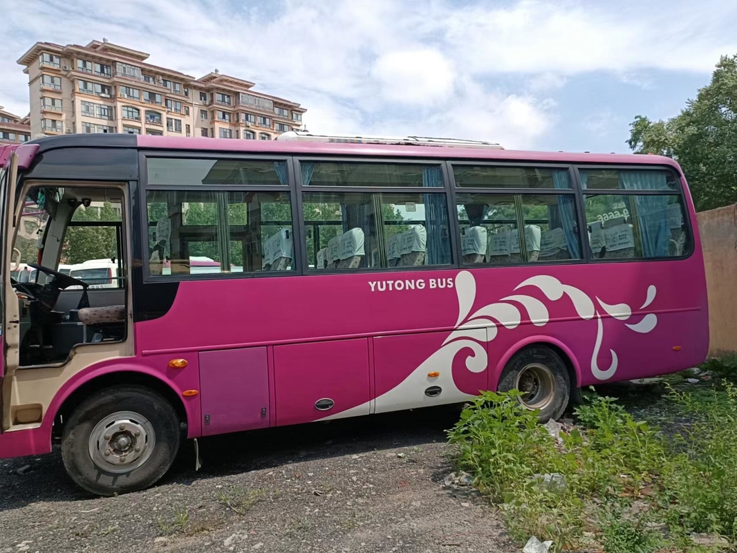 31 Seater μίνι λεωφορείων σχολικό λεωφορείο μηχανών Yutong μπροστινό Bus Passenger Van ZK6752D Used