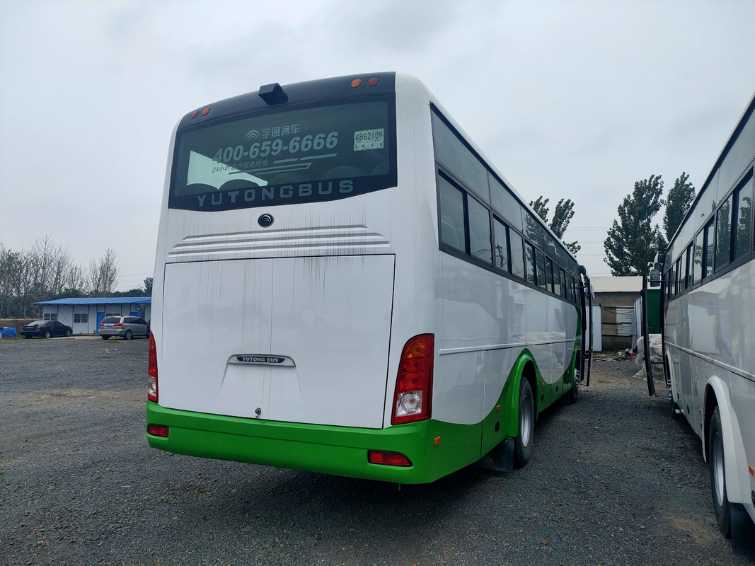 Χρησιμοποιημένο λεωφορείο 53 καθίσματα Zk6112d επιβατών αναστολής ανοίξεων πιάτων λεωφορείων Lhd/Rhd μηχανών Yutong μπροστινό