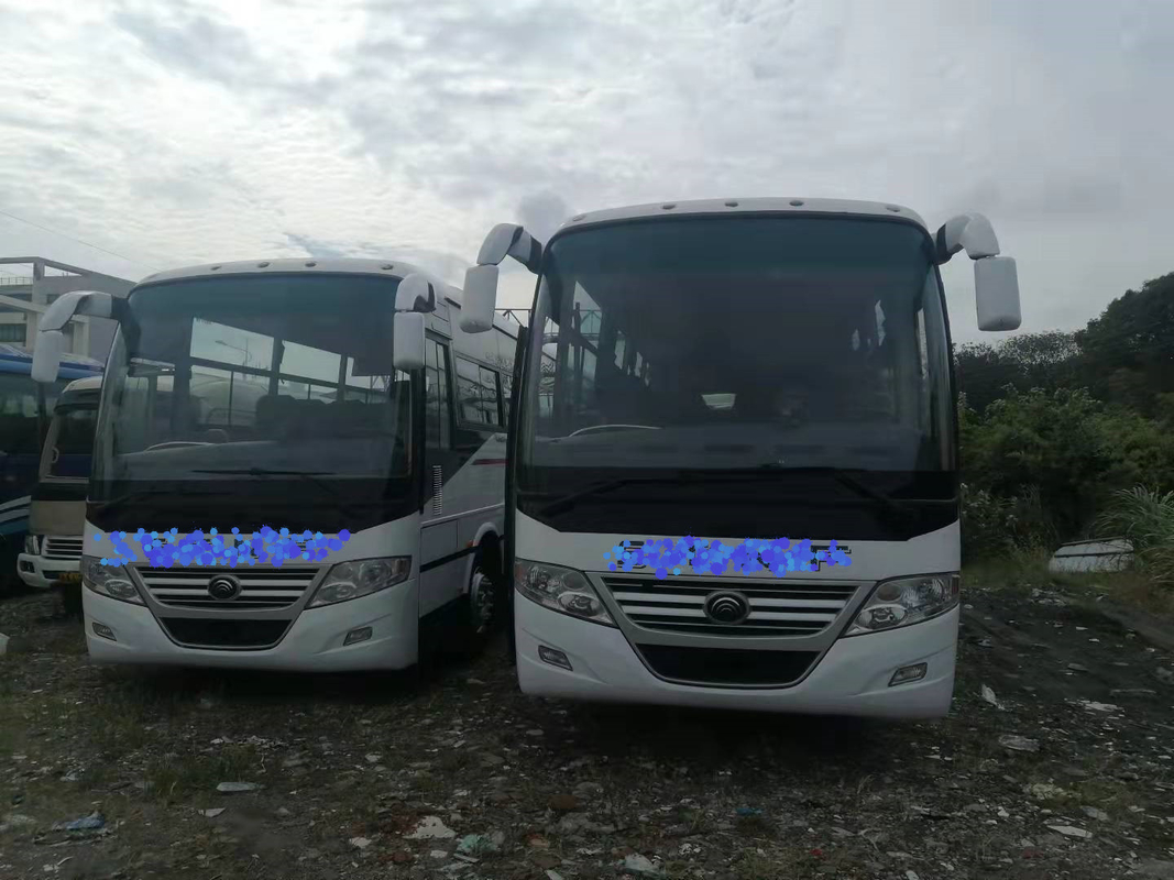 RHD/LHD χρησιμοποίησε το λεωφορείο 2+3layout 60seats λεωφορείων με την αναστολή Yutong ZK6112D ανοίξεων πιάτων προφυλακτήρων