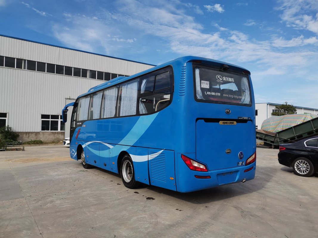 XMQ6802 χρησιμοποιημένο λεωφορείο 35seats οδήγησης λεωφορείων αημένο Kinglong ηλεκτρική αναστολή αερόσακων YC4G 147kw