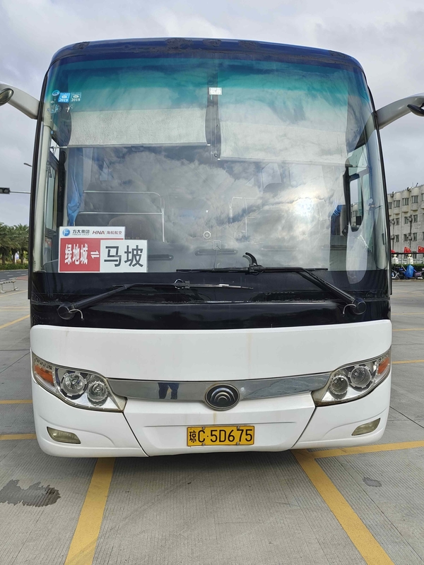2015 έτος 55 χρησιμοποιημένη Seater διπλή πόρτα μηχανών diesel λεωφορείων Zk6122 LHD Yutong