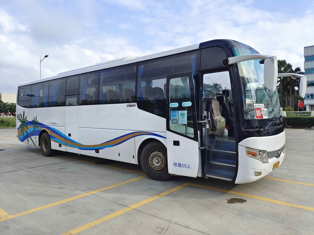 2015 έτος 55 χρησιμοποιημένη Seater διπλή πόρτα μηχανών diesel λεωφορείων Zk6122 LHD Yutong