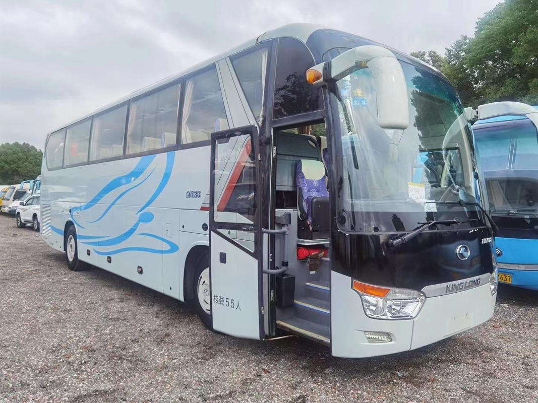 Kinglong Coach Bus Luxury XMQ6128 55 θέσεων Πολυτελές τουριστικό λεωφορείο Μεταχειρισμένο τουριστικό λεωφορείο