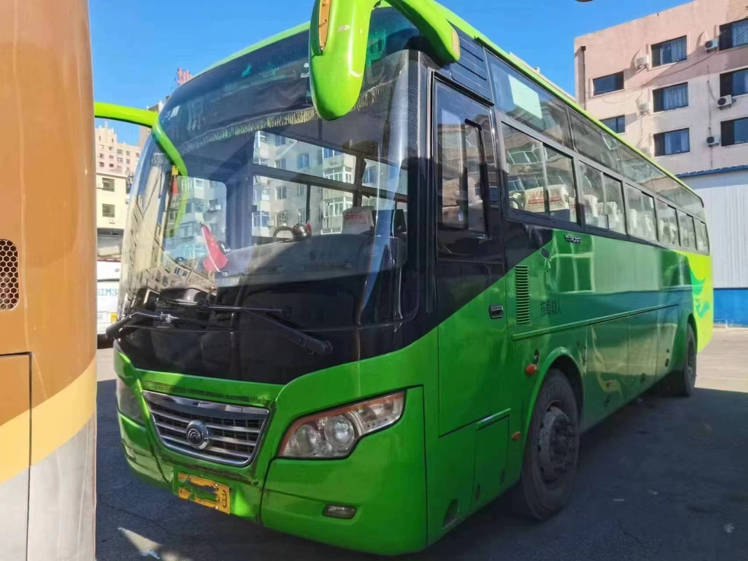 Μεταχειρισμένο Mini Van Yutong ZK6102D Μπροστινό λεωφορείο κινητήρα 43 θέσεων Διπλές πόρτες LHD/RHD
