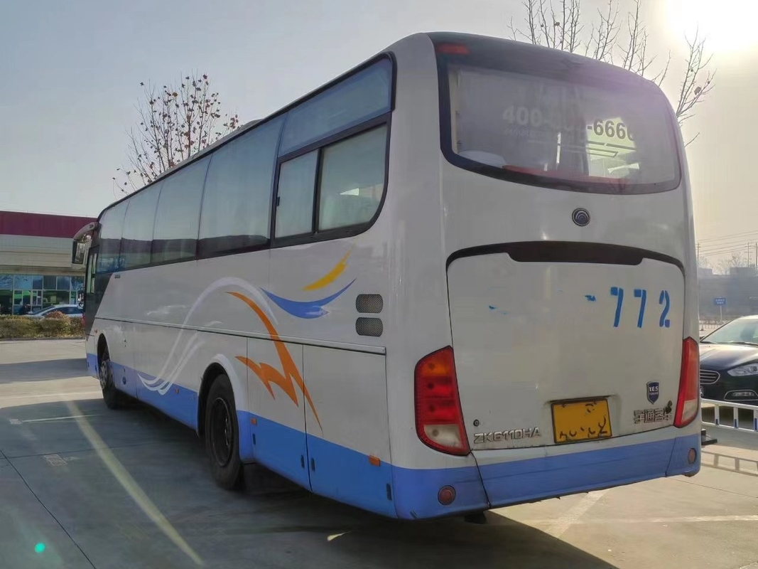 Το χρησιμοποιημένο diesel μεταφέρει δεξιά το οπίσθιο Yuchai λεωφορείων Steeing λεωφορείο μηχανών Yutong Zk6110 2+3layout 62seats