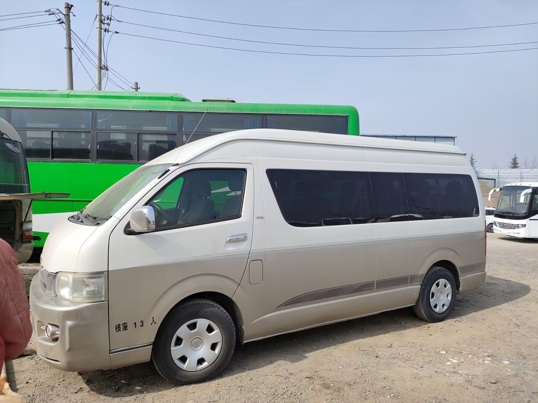 Ιαπωνικά χρησιμοποιημένα λεωφορεία Hiace 13 - η μηχανή βενζίνης 15seater άφησε το εμπορικό σήμα της Toyota οδήγησης