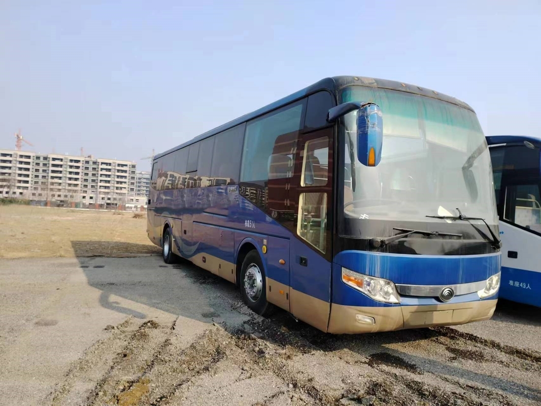 Το χρησιμοποιημένο λεωφορείο 51 επιβατών καθίσματα διπλασιάζει το νέο λεωφορείο Tong μηχανών Weichai αναστολής ανοίξεων φύλλων πορτών