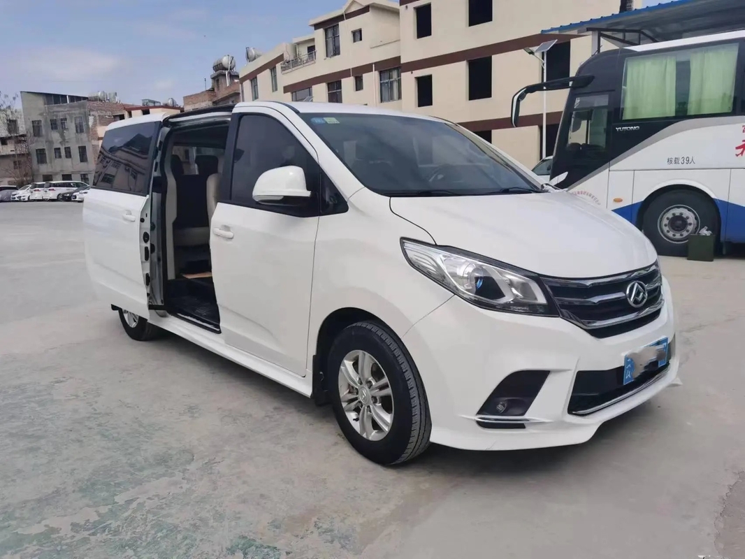 Το χρησιμοποιημένο 8 Seater όχημα 5 σκοπού μικρών λεωφορείων πολυ μετρά την μπροστινή μηχανή 4 MAXUS SH6525 πόρτες