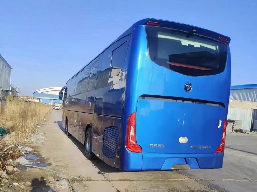 Μηχανή διπλές πόρτες 50 καθίσματα χρησιμοποιημένο εναλλασσόμενο ρεύμα Foton BJ6122 Weichai λεωφορείων τουριστών από δεύτερο χέρι 12 μέτρων