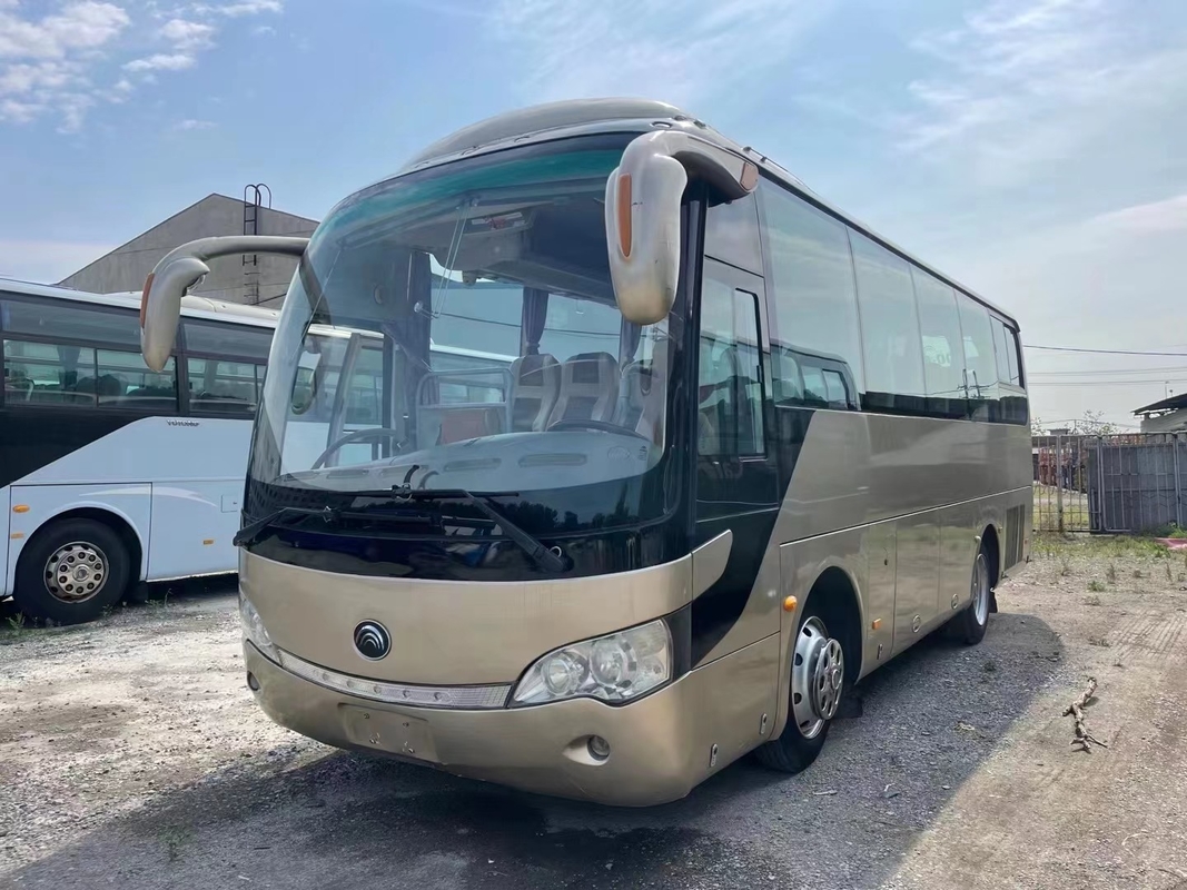 Παλιό λεωφορείο 35 θέσεων Yutong ZK6808 Κεφαλαίο αποσκευών χειροκίνητο κιβώτιο με κλιματισμό