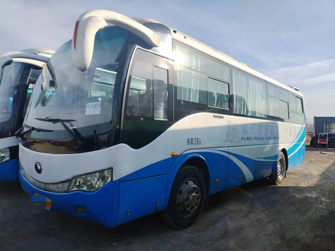 Youngtong 39 θέσεις Χρησιμοποιούμενο λεωφορείο ZK6879 φύλλο άνοιγμα μονόθυρο Καλό A / C