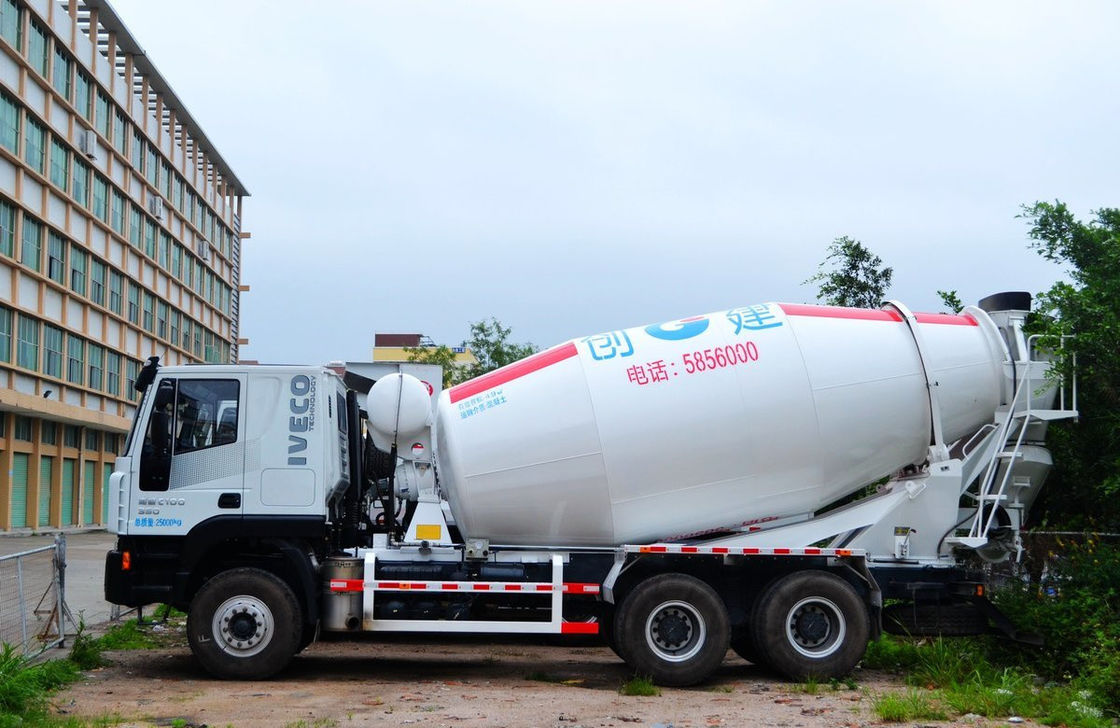Hongyan 6*4 Small Beton Mixer Truck 5 Cubic 10 Tires Αριστερότιμο Euro 4